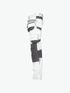 Dassy Flux Painters Schildersbroek met stretch, holsterzakken en kniezakken - Wit/Antracietgrijs Werkbroek Dassy