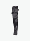 Dassy Flux Holsterzakkenbroek met stretch en kniezakken - Antracietgrijs/Zwart Werkbroek Dassy