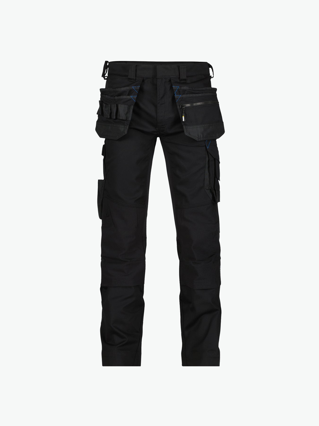 Dassy Flux Holsterzakkenbroek met stretch en kniezakken - Zwart Werkbroek Dassy