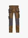 Dassy Flux Holsterzakkenbroek met stretch en kniezakken - Leembruin/Antracietgrijs Werkbroek Dassy