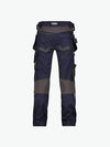 Dassy Flux Holsterzakkenbroek met stretch en kniezakken - Nachtblauw/Antracietgrijs Werkbroek Dassy