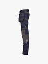 Dassy Flux Holsterzakkenbroek met stretch en kniezakken - Nachtblauw/Antracietgrijs Werkbroek Dassy