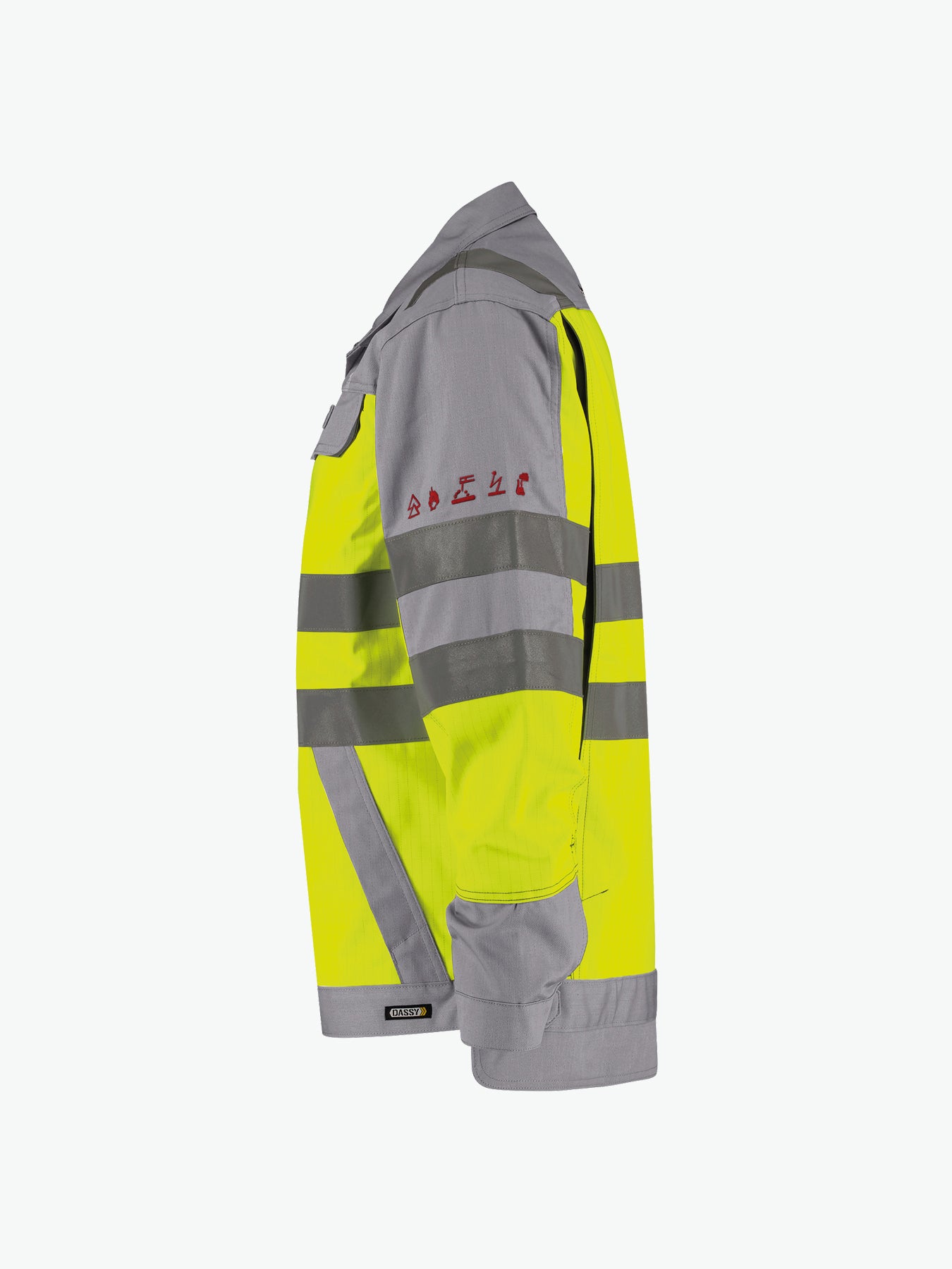 Dassy Franklin Multinorm hogezichtbaarheidsvest - Fluogeel/Grafietgrijs Werkjas HiVis Dassy