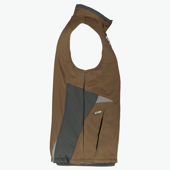 Dassy Fusion Softshell bodywarmer - Leembruin/Antracietgrijs Werkvest Dassy