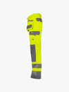 Dassy Glasgow Hogezichtbaarheidsholsterzakkenbroek met kniezakken - Fluogeel/Cementgrijs Werkbroek HiVis Dassy