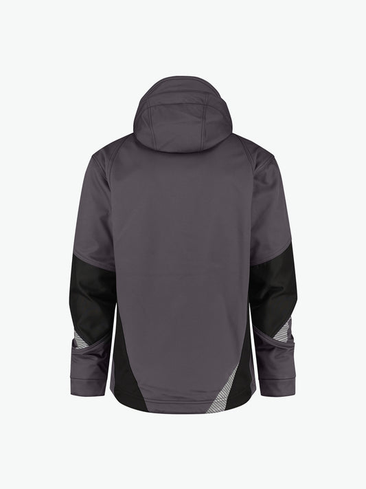 Dassy Gravity Softshelljas - Antracietgrijs/Zwart Werkjas Softshell Dassy