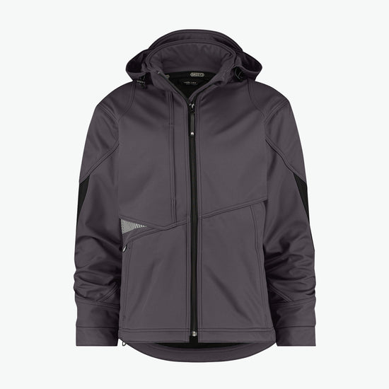 Dassy Gravity Softshelljas - Antracietgrijs/Zwart Werkjas Softshell Dassy
