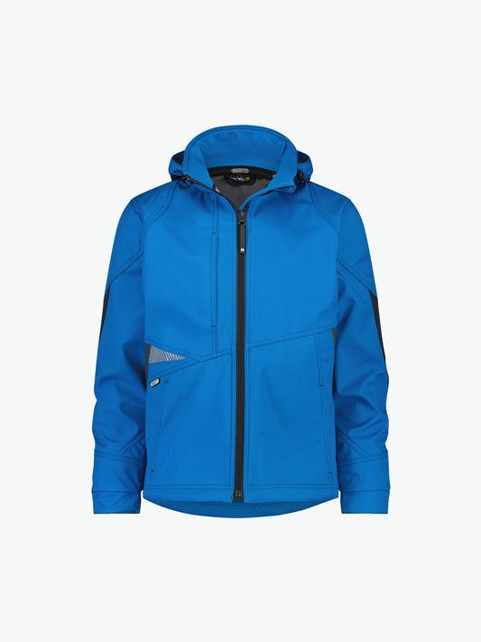 Dassy Gravity Softshelljas - Azuurblauw/Antracietgrijs Werkjas Softshell Dassy