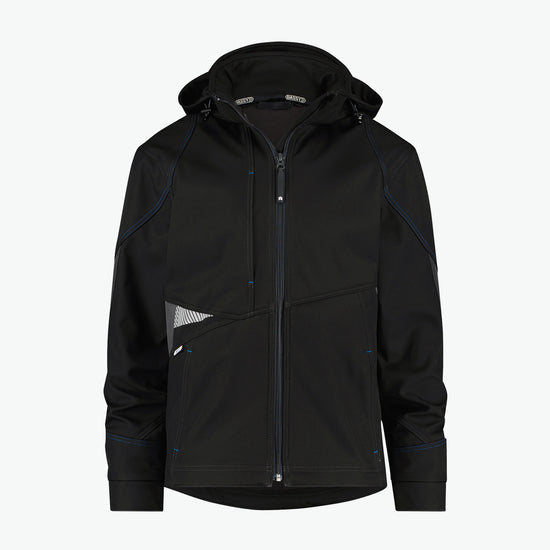 Dassy Gravity Softshelljas - Zwart/Antracietgrijs Werkjas Softshell Dassy