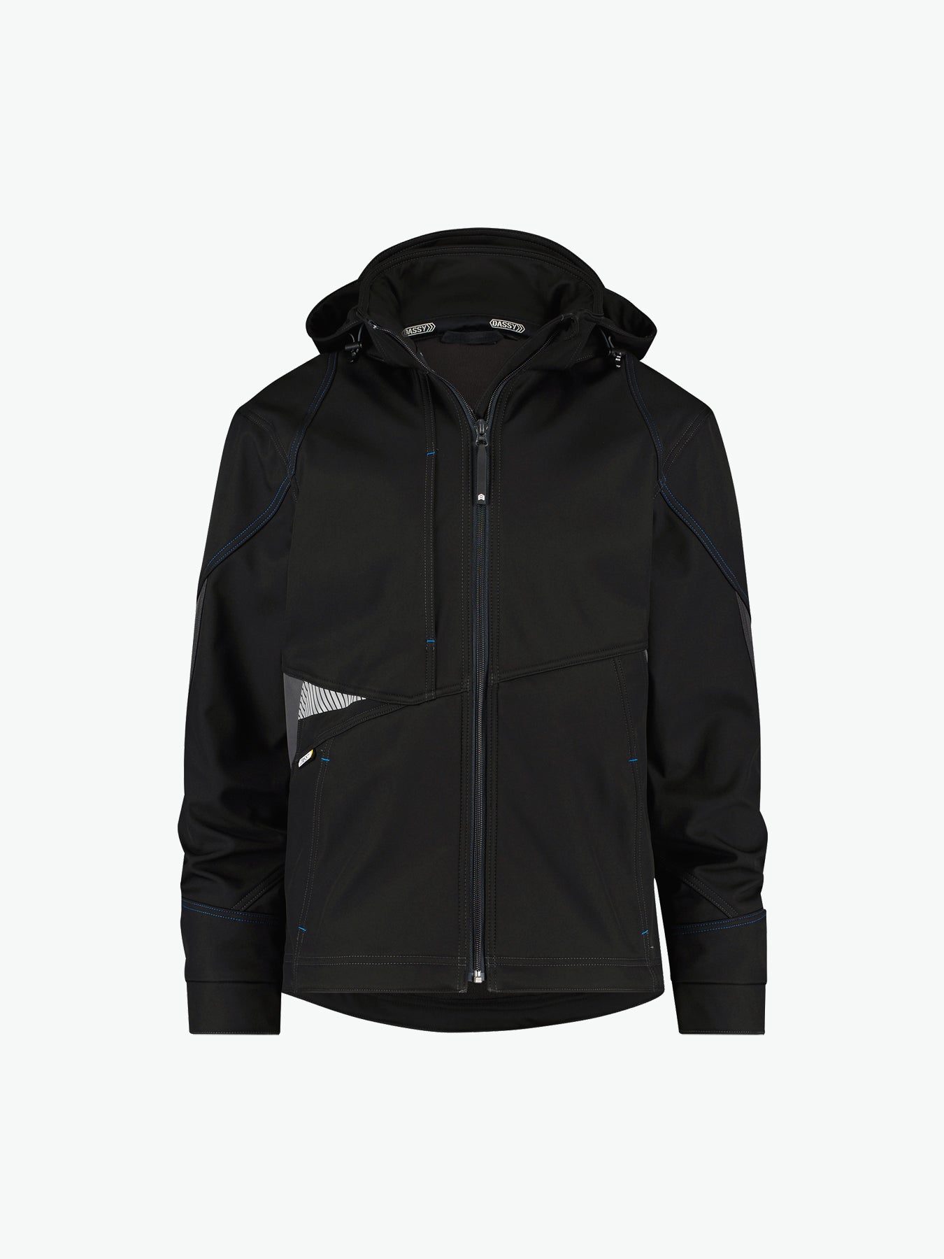 Dassy Gravity Softshelljas - Zwart/Antracietgrijs Werkjas Softshell Dassy