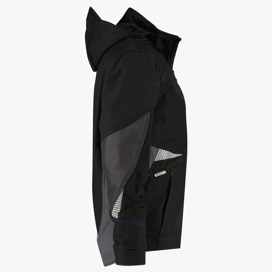 Dassy Gravity Softshelljas - Zwart/Antracietgrijs Werkjas Softshell Dassy