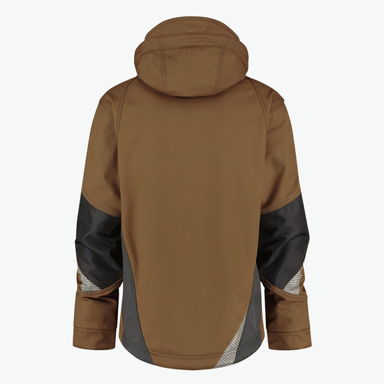 Dassy Gravity Softshelljas - Leembruin/Antracietgrijs Werkjas Softshell Dassy