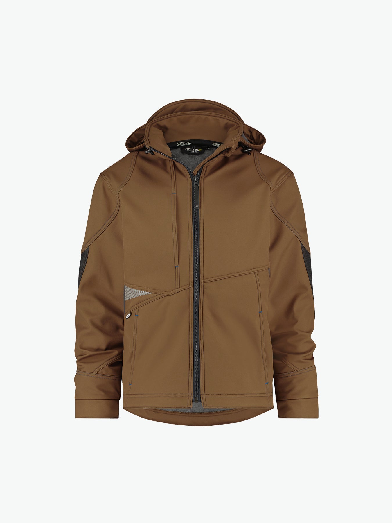 Dassy Gravity Softshelljas - Leembruin/Antracietgrijs Werkjas Softshell Dassy