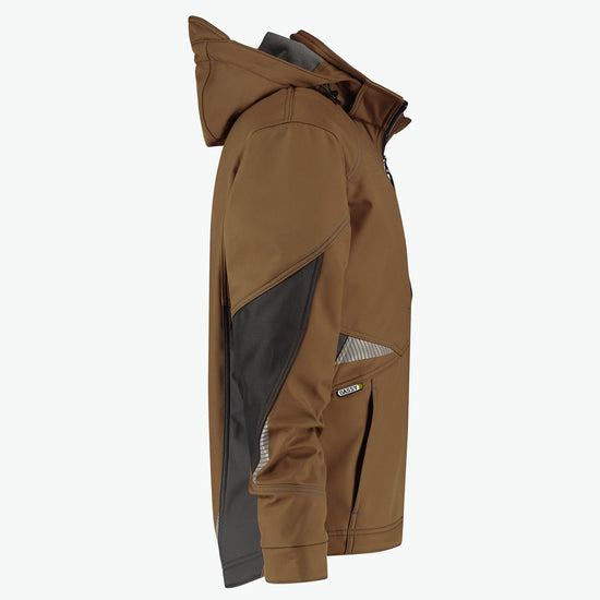Dassy Gravity Softshelljas - Leembruin/Antracietgrijs Werkjas Softshell Dassy