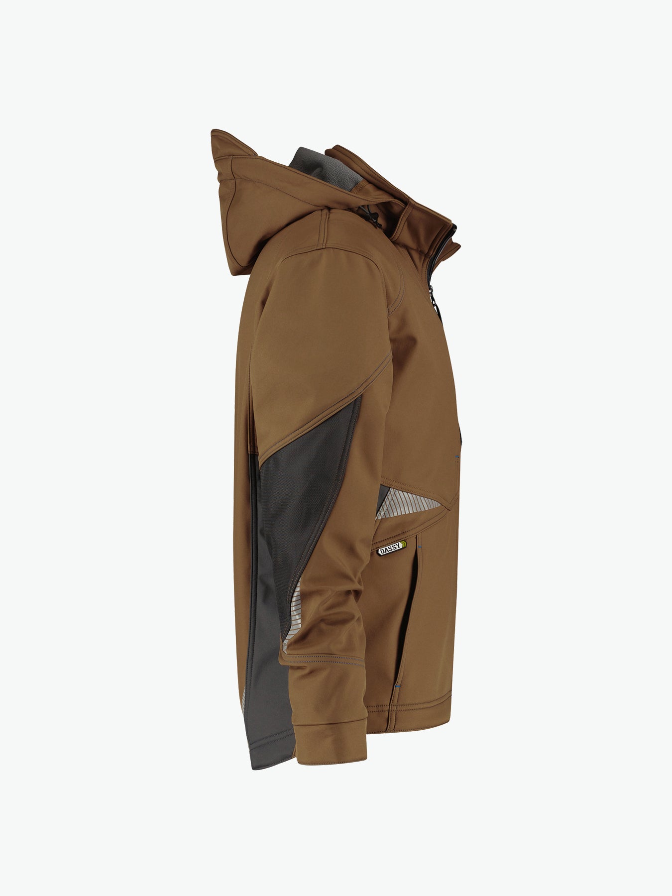 Dassy Gravity Softshelljas - Leembruin/Antracietgrijs Werkjas Softshell Dassy