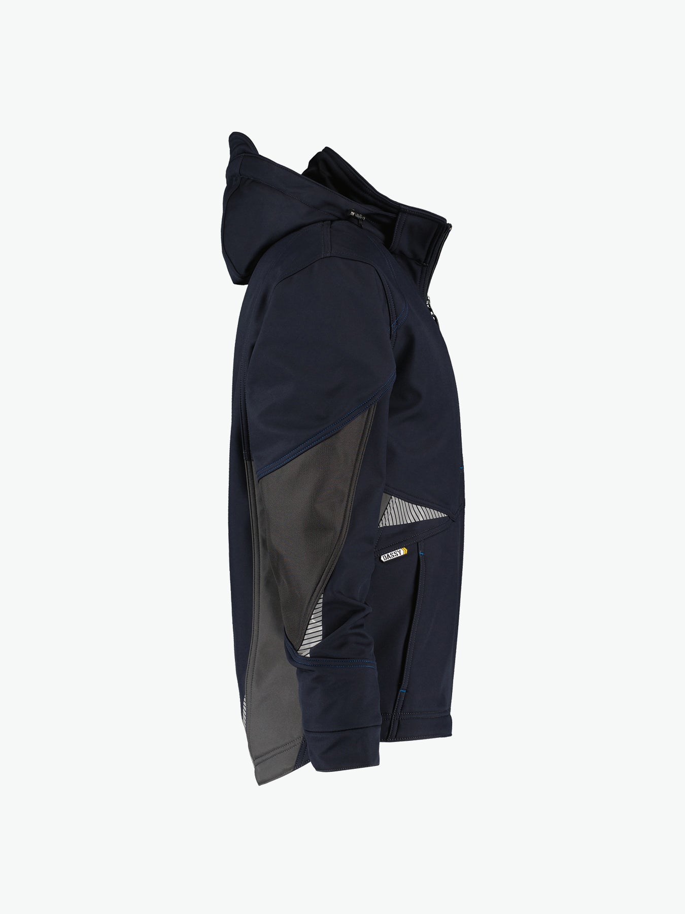 Dassy Gravity Softshelljas - Nachtblauw/Antracietgrijs Werkjas Softshell Dassy