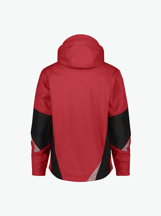 Dassy Gravity Softshelljas - Rood/Zwart Werkjas Softshell Dassy