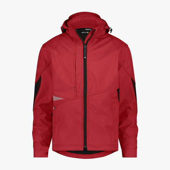 Dassy Gravity Softshelljas - Rood/Zwart Werkjas Softshell Dassy