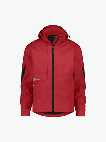 Dassy Gravity Softshelljas - Rood/Zwart Werkjas Softshell Dassy
