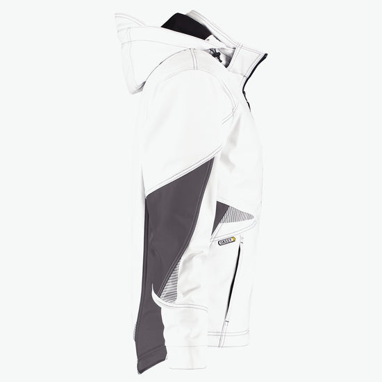Dassy Gravity Softshelljas - Wit/Antracietgrijs Werkjas Softshell Dassy