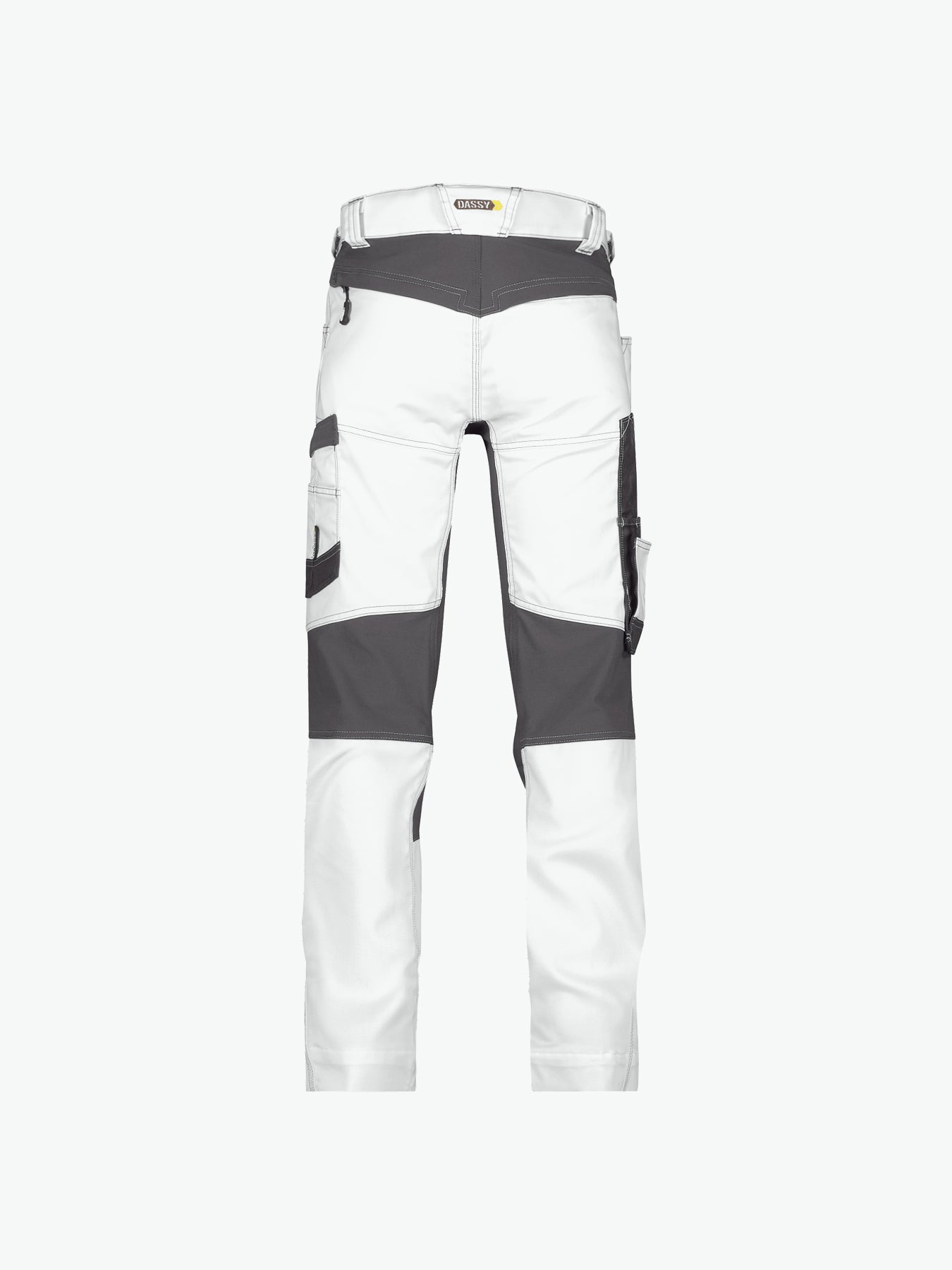 Dassy Helix Painters Schildersbroek met stretch - Wit/Antracietgrijs Werkbroek Dassy