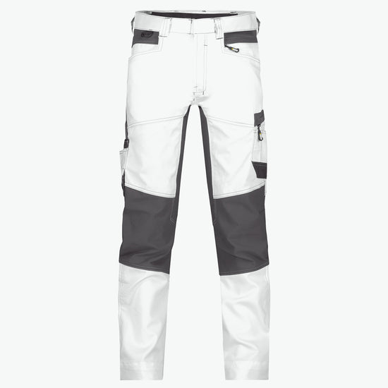 Dassy Helix Painters Schildersbroek met stretch - Wit/Antracietgrijs Werkbroek Dassy