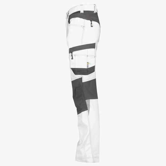 Dassy Helix Painters Schildersbroek met stretch - Wit/Antracietgrijs Werkbroek Dassy