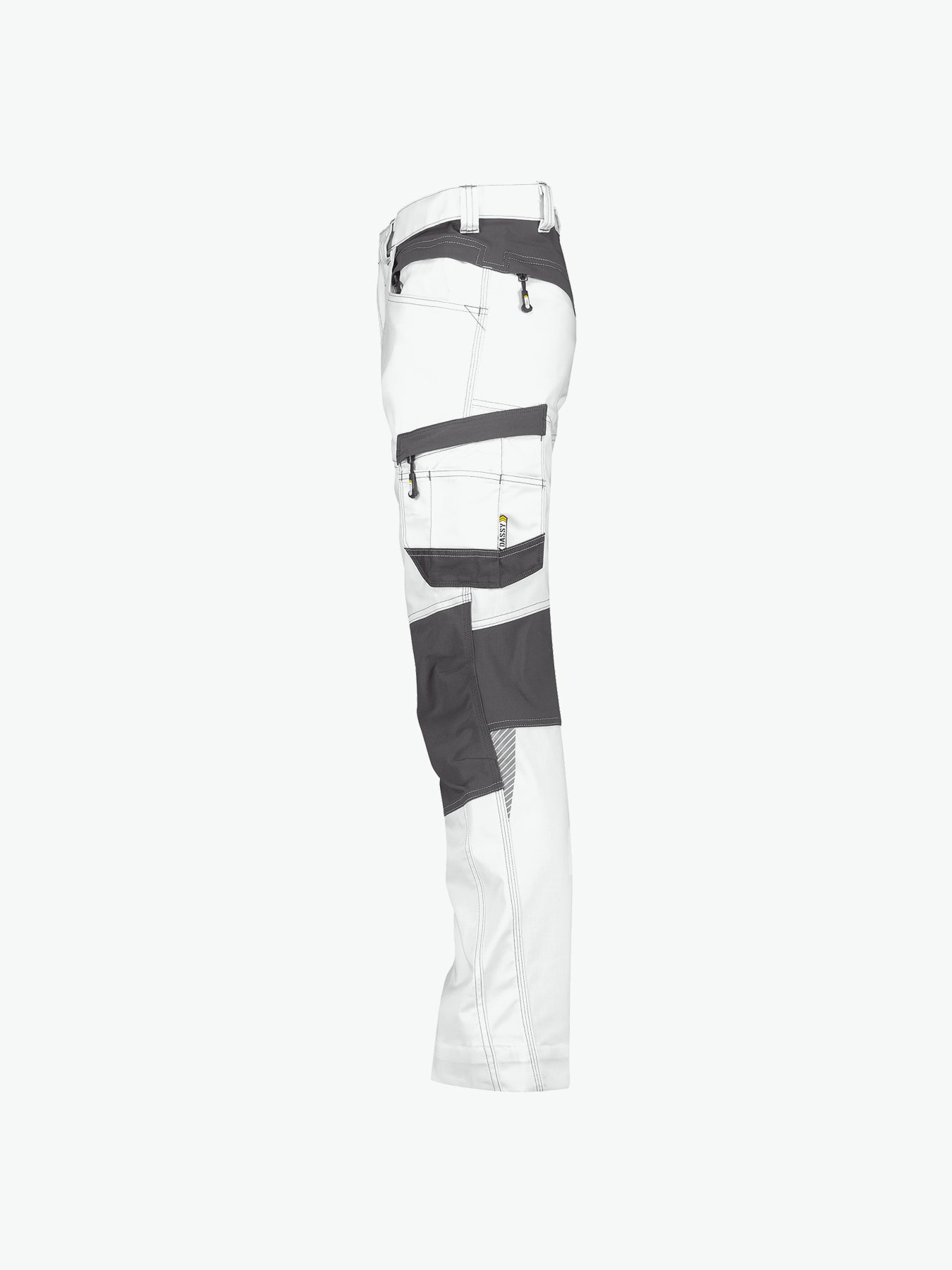 Dassy Helix Painters Schildersbroek met stretch - Wit/Antracietgrijs Werkbroek Dassy