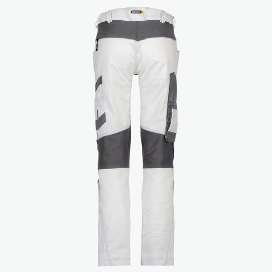 Dassy Helix Painters Women Schildersbroek met stretch voor dames - Wit/Antracietgrijs Werkbroek Dames Dassy