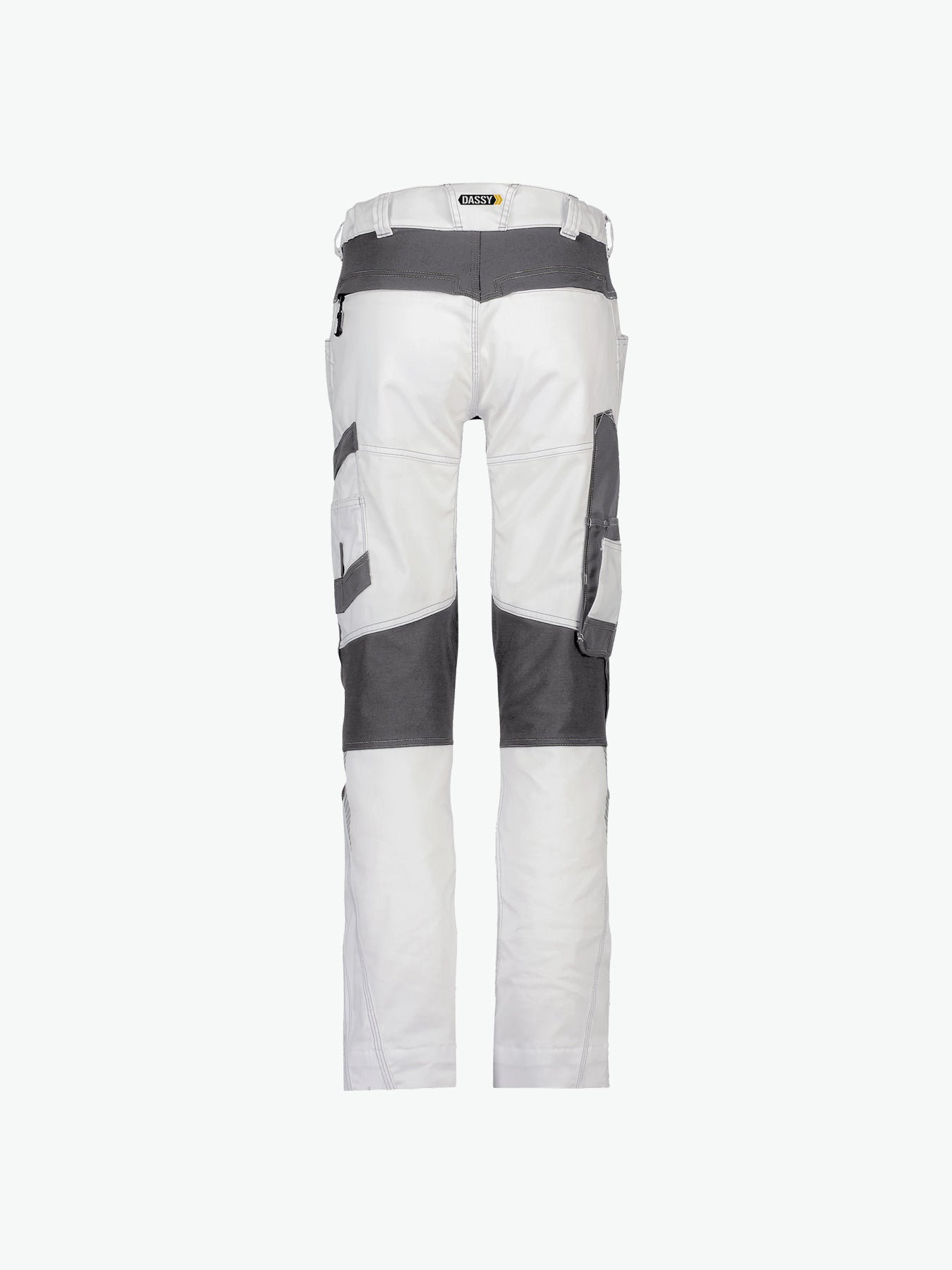 Dassy Helix Painters Women Schildersbroek met stretch voor dames - Wit/Antracietgrijs Werkbroek Dames Dassy
