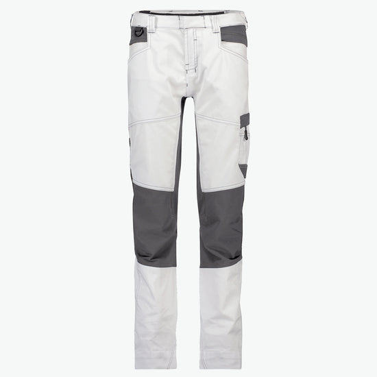 Dassy Helix Painters Women Schildersbroek met stretch voor dames - Wit/Antracietgrijs Werkbroek Dames Dassy