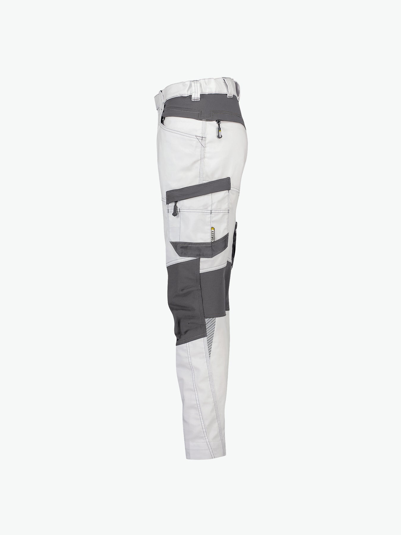 Dassy Helix Painters Women Schildersbroek met stretch voor dames - Wit/Antracietgrijs Werkbroek Dames Dassy