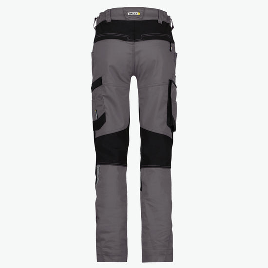 Dassy Helix Women Werkbroek met stretch voor dames - Antracietgrijs/Zwart Werkbroek Dames Dassy