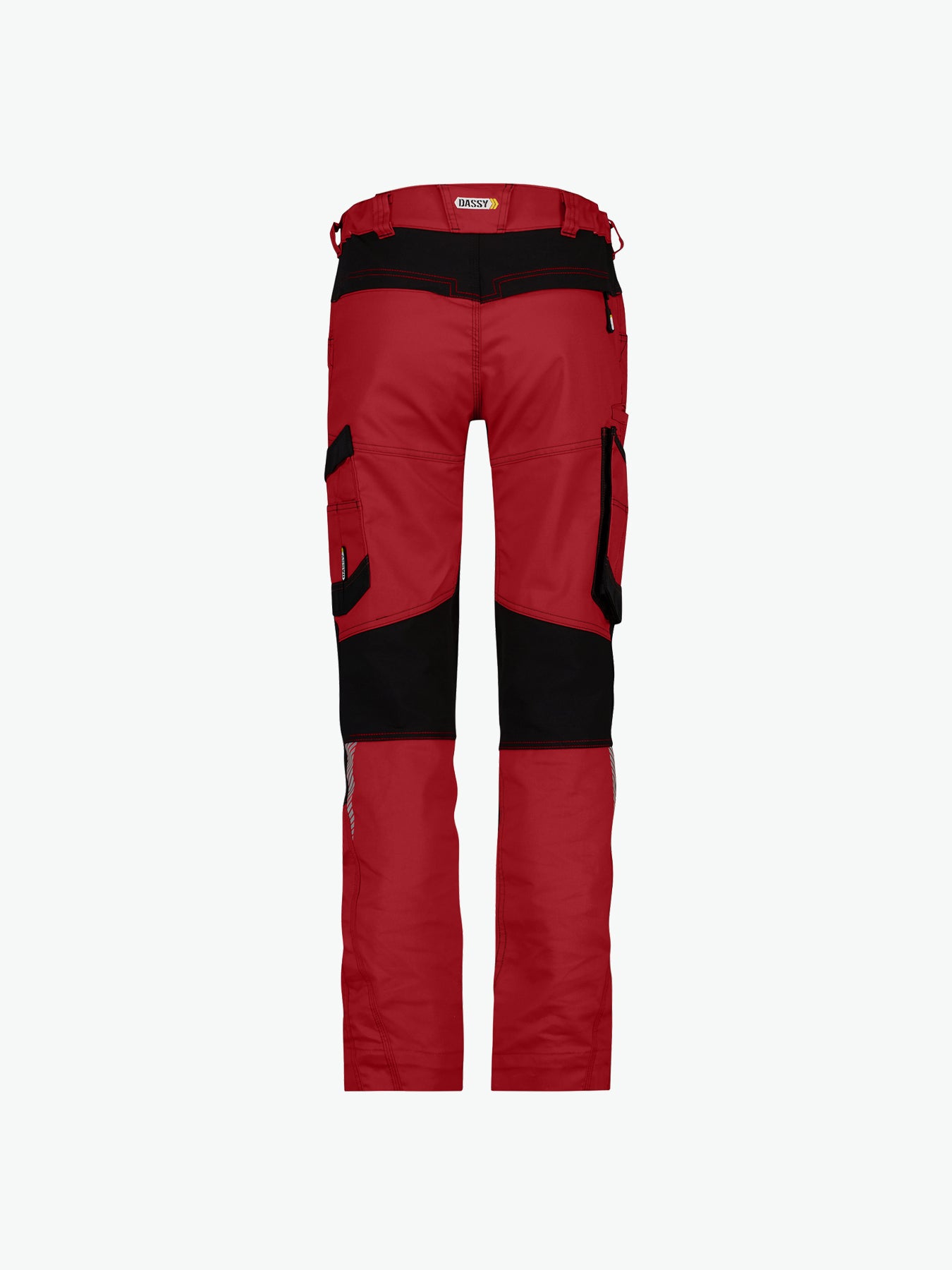 Dassy Helix Women Werkbroek met stretch voor dames - Rood/Zwart Werkbroek Dames Dassy