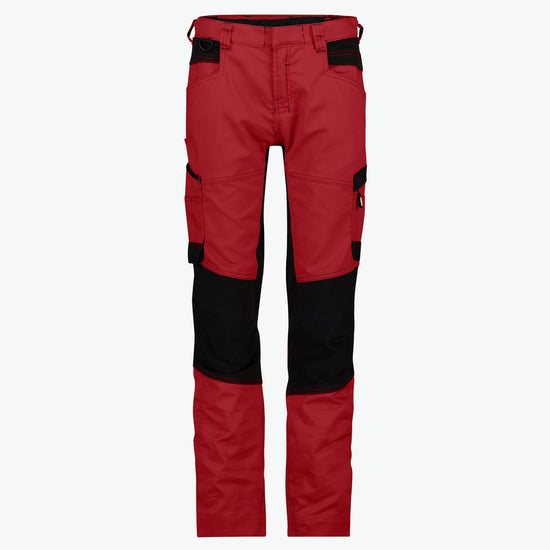 Dassy Helix Women Werkbroek met stretch voor dames - Rood/Zwart Werkbroek Dames Dassy
