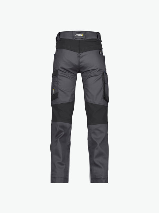 Dassy Helix Werkbroek met stretch - Antracietgrijs/Zwart Werkbroek Dassy