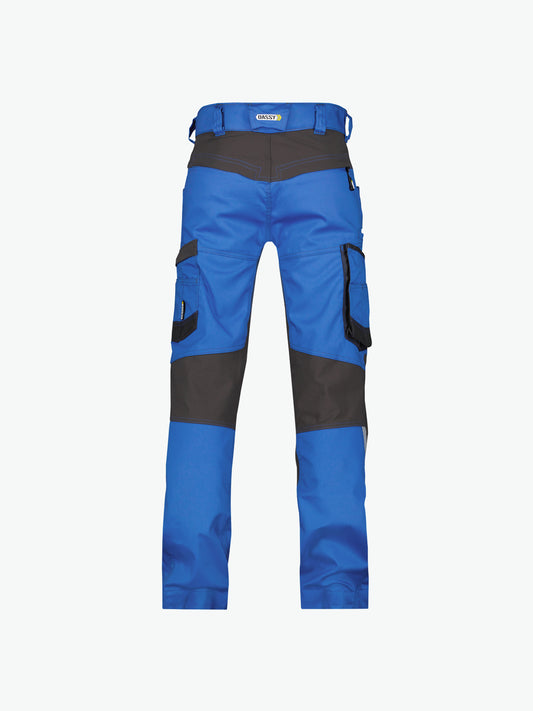 Dassy Helix Werkbroek met stretch - Azuurblauw/Antracietgrijs Werkbroek Dassy