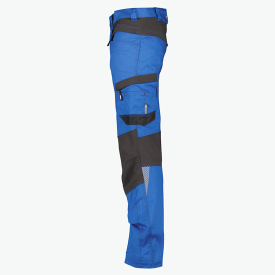 Dassy Helix Werkbroek met stretch - Azuurblauw/Antracietgrijs Werkbroek Dassy