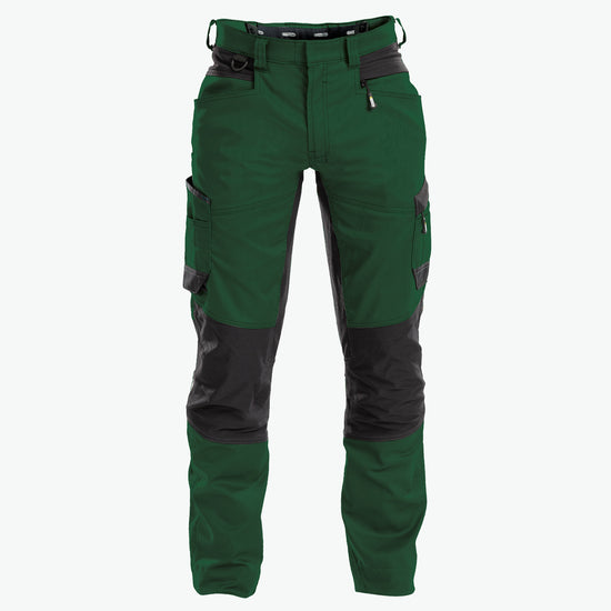 Dassy Helix Werkbroek met stretch - Flessengroen/Zwart Werkbroek Dassy