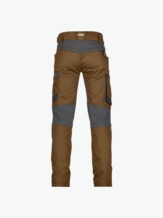 Dassy Helix Werkbroek met stretch - Leembruin/Antracietgrijs Werkbroek Dassy