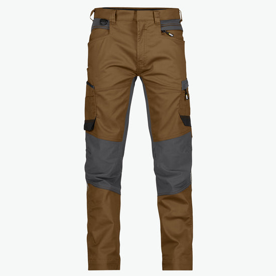Dassy Helix Werkbroek met stretch - Leembruin/Antracietgrijs Werkbroek Dassy