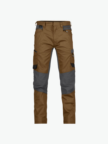 Dassy Helix Werkbroek met stretch - Leembruin/Antracietgrijs Werkbroek Dassy