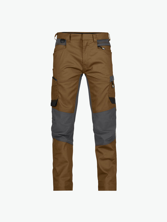 Dassy Helix Werkbroek met stretch - Leembruin/Antracietgrijs Werkbroek Dassy