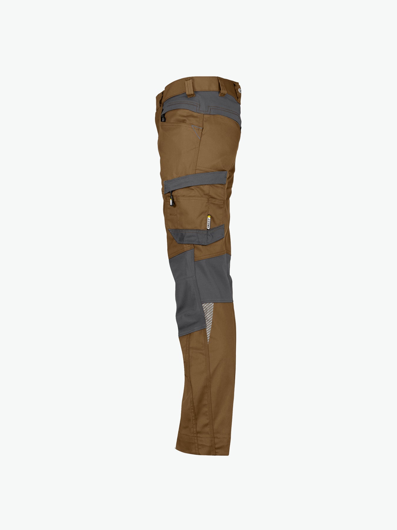 Dassy Helix Werkbroek met stretch - Leembruin/Antracietgrijs Werkbroek Dassy