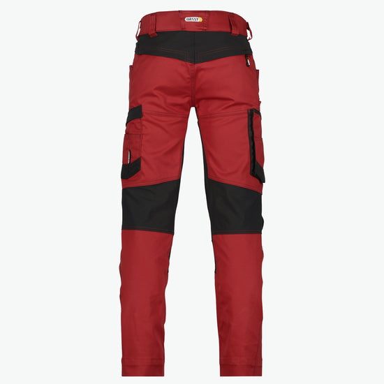 Dassy Helix Werkbroek met stretch - Rood/Zwart Werkbroek Dassy
