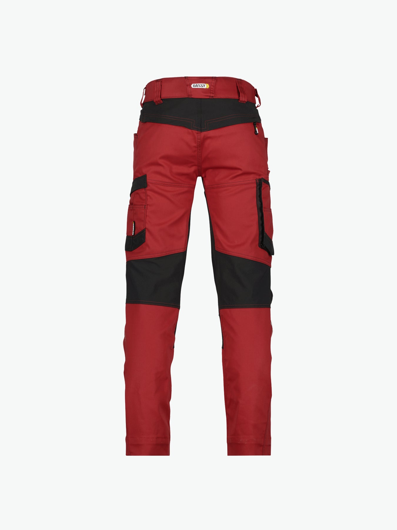 Dassy Helix Werkbroek met stretch - Rood/Zwart Werkbroek Dassy