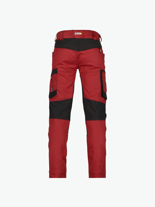 Dassy Helix Werkbroek met stretch - Rood/Zwart Werkbroek Dassy