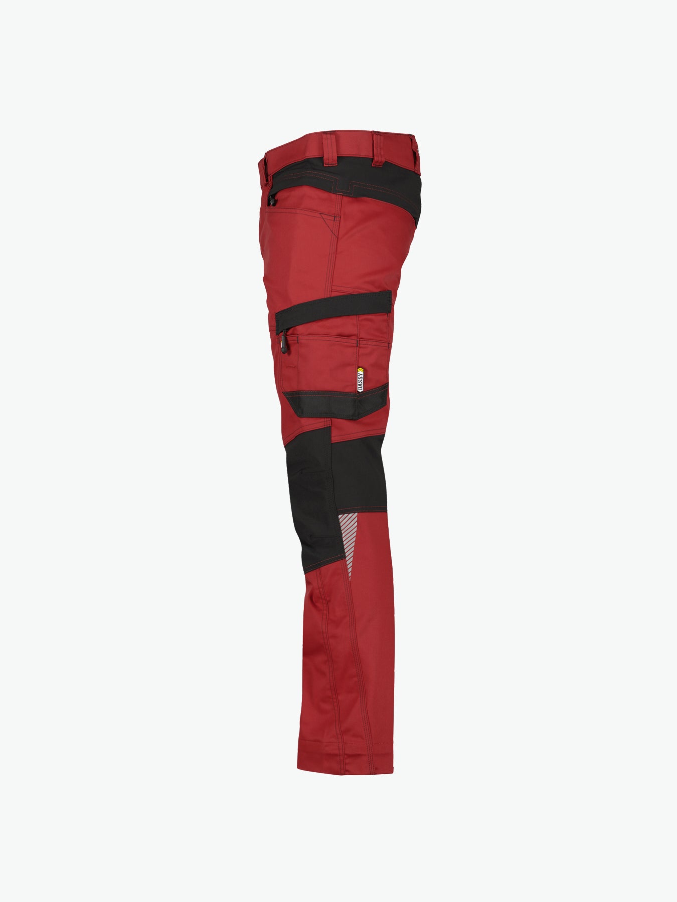 Dassy Helix Werkbroek met stretch - Rood/Zwart Werkbroek Dassy
