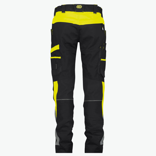 Dassy Hong Kong Women Werkbroek met stretch voor dames - Zwart/Fluogeel Werkbroek Dames Dassy