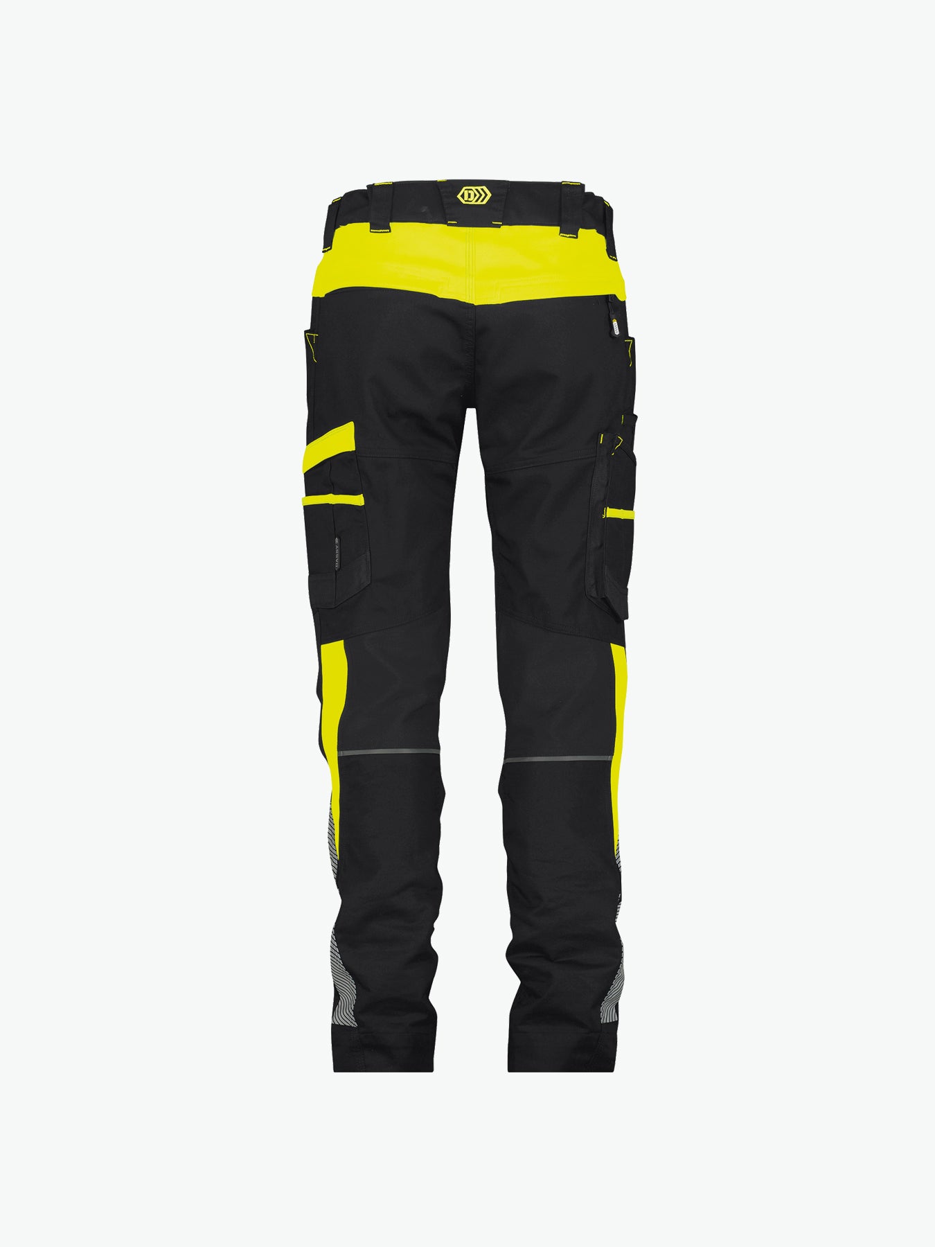 Dassy Hong Kong Women Werkbroek met stretch voor dames - Zwart/Fluogeel Werkbroek Dames Dassy